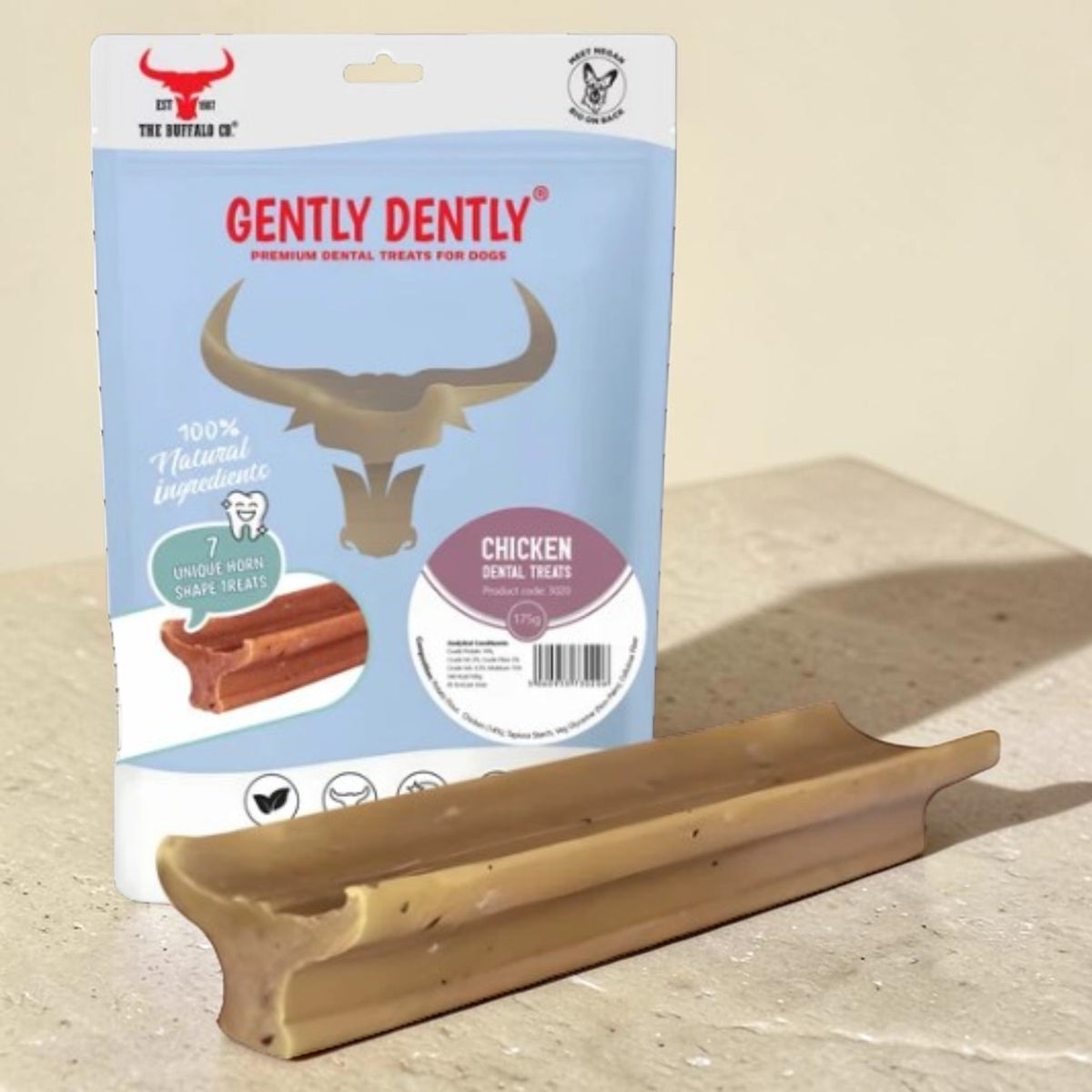 Gently Dently Chicken Dental Dog Treats – 175g