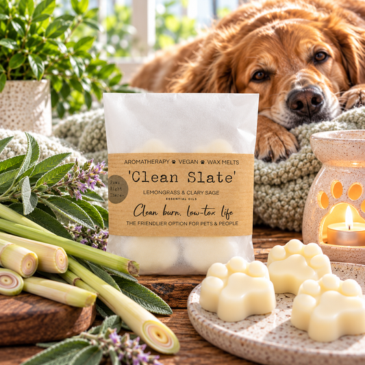 Paws Right There Clean Slate lemongrass and clary sage wax melts
